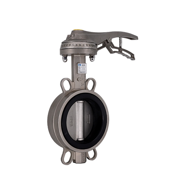 有靠背—不銹鋼對(duì)夾式手柄蝶閥 有靠背—不銹鋼對(duì)夾式手柄蝶閥