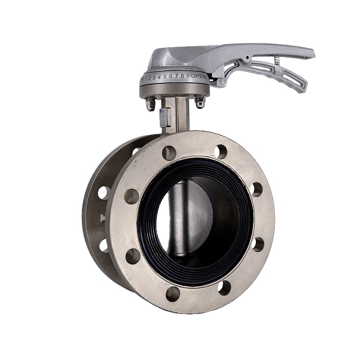 不銹鋼法蘭式手柄蝶閥 不銹鋼法蘭式手柄蝶閥