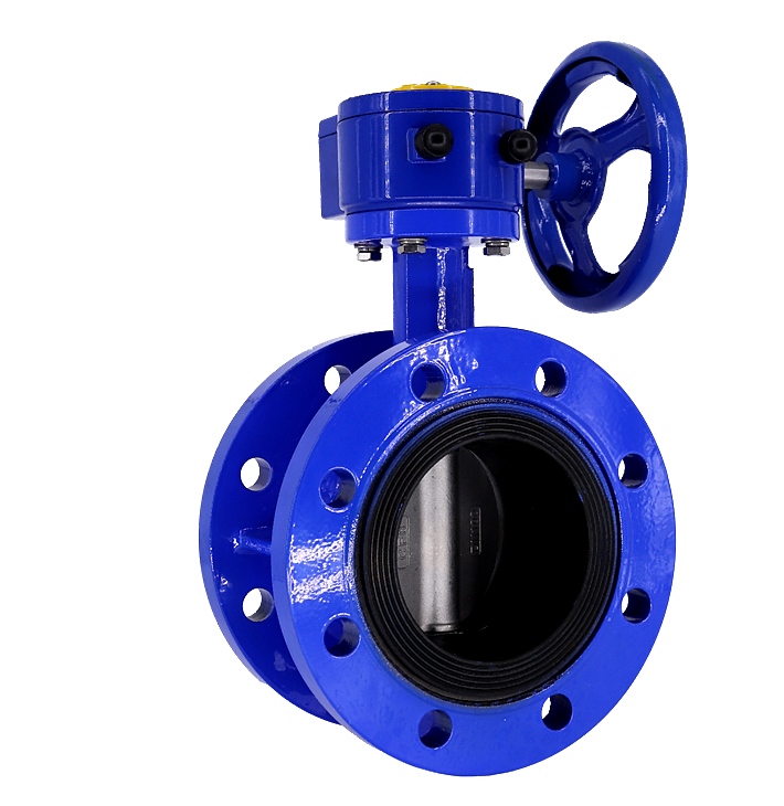 有靠背法蘭式蝸輪蝶閥