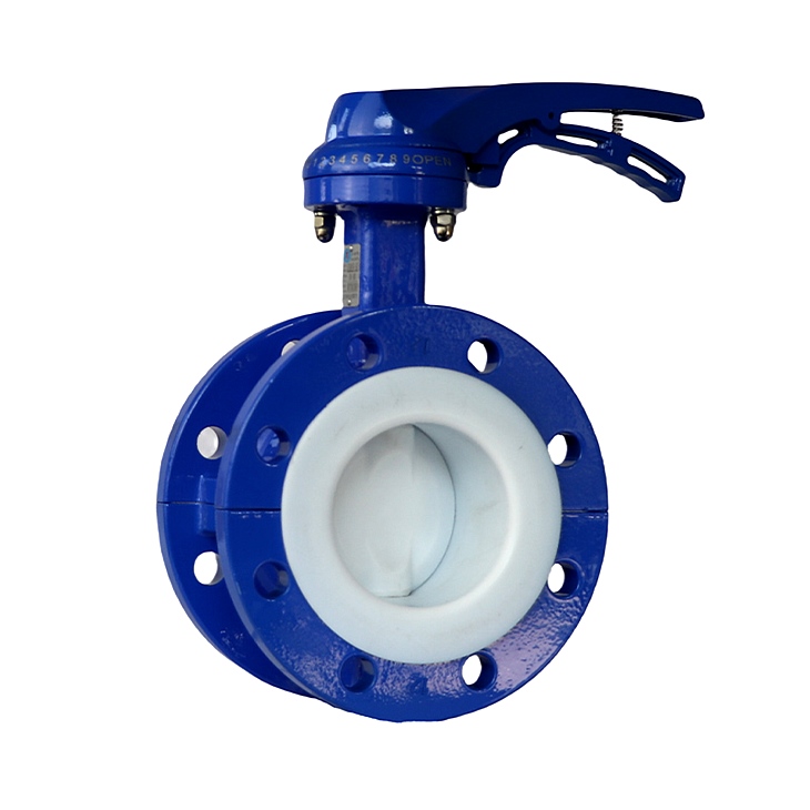 全襯法蘭式手柄蝶閥 全襯法蘭式手柄蝶閥