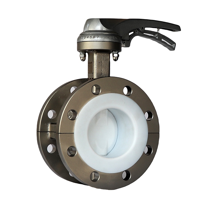 全襯-不銹鋼法蘭式手柄蝶閥