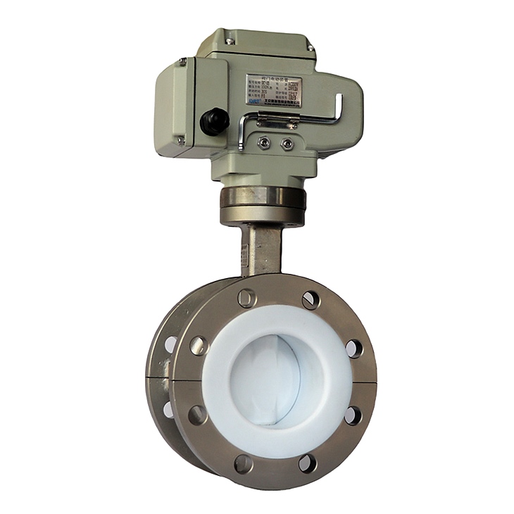 全襯不銹鋼法蘭式電動蝶閥