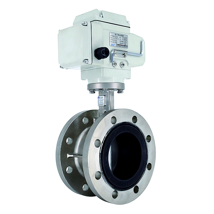 不銹鋼法蘭式電動蝶閥 不銹鋼法蘭式電動蝶閥