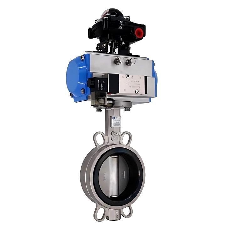 有靠背—不銹鋼對夾式氣動蝶閥 有靠背—不銹鋼對夾式氣動蝶閥