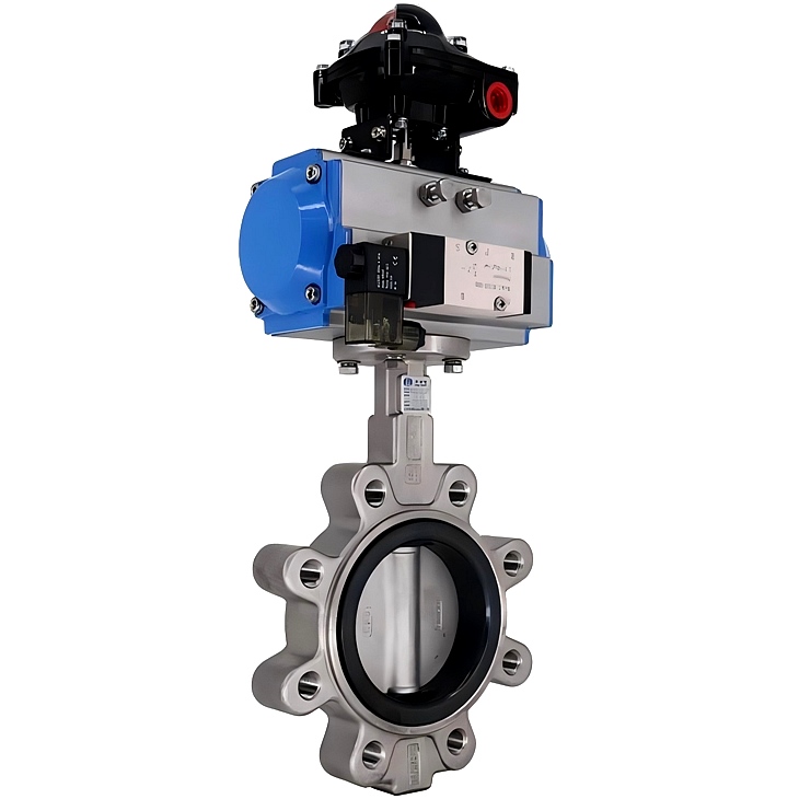 有靠背—不銹鋼單夾式氣動(dòng)蝶閥