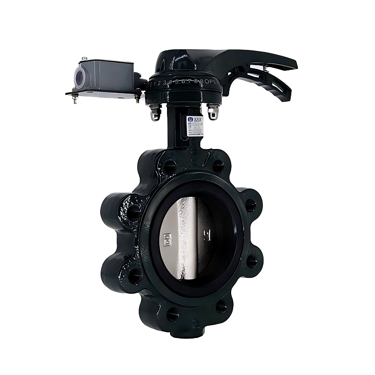 有靠背單夾發(fā)訊手柄蝶閥 有靠背單夾發(fā)訊手柄蝶閥