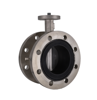 不銹鋼法蘭式無頭蝶閥