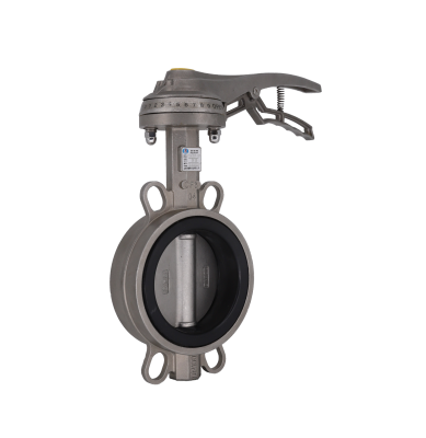 有靠背—不銹鋼對夾式手柄蝶閥