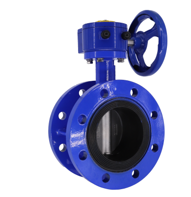 有靠背法蘭式蝸輪蝶閥