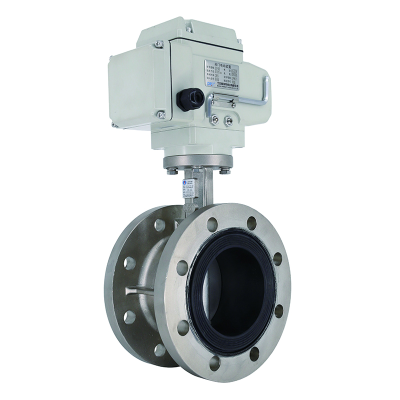 不銹鋼法蘭式電動蝶閥