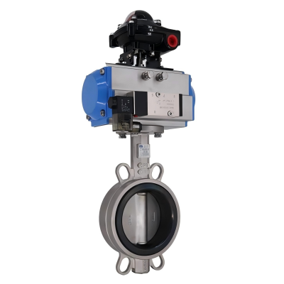 有靠背—不銹鋼對夾式氣動(dòng)蝶閥