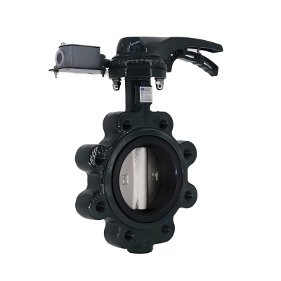 有靠背單夾發(fā)訊手柄蝶閥