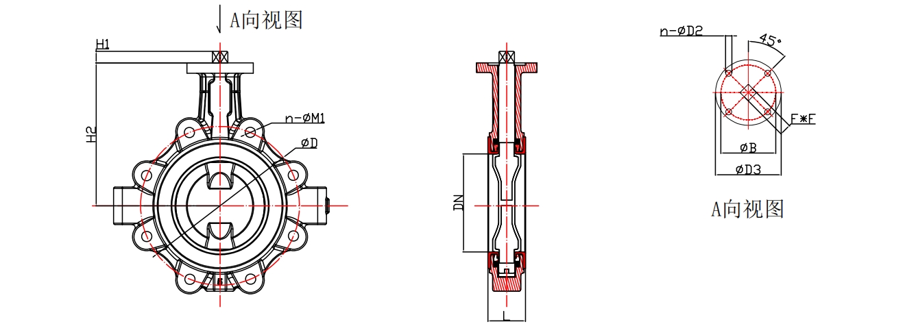 全襯—單夾式無頭蝶閥